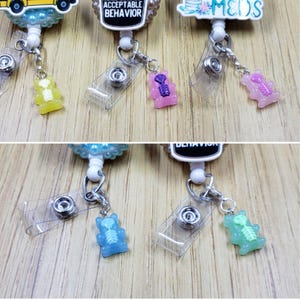 Xray Gummy Bear Badge Reel Charm | x-ray Zipper Tumbler Charm | Badge Buddy Lanyard Nurse Charm | Bracelet Shoe Phone Charm | Stitch Marker
