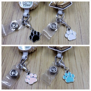 Dog Badge Reel Charm | Cat Zipper Charm | Planner Charm | Badge Buddy Charm | Cute Badge Holder Charm | Stitch Marker | Lanyard Charm