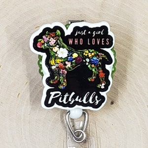 Pitbull Badge Reel | Veterinarian Badge Reel | Dog Badge Holder | Nurse Gift | Vet Tech Gift | Badge Reel | Vet Tech Retractable Badge Reel