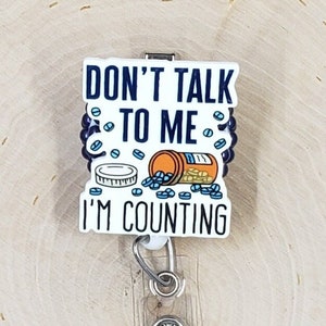 Pharmacist Badge Reel | Rx Badge Reel | Pharmacy Technician | Healthcare Badge Holder | Nurse Gift | Medicine Retractable Badge Reel