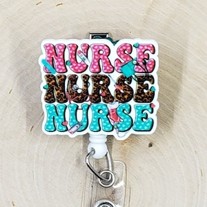 Nurse Badge Reel | Nursing Badge Reel | Hospital Badge Reel | RN Badge Holder | Nurse Gift | Healthcare Badge Reel | Retractable Badge Reel