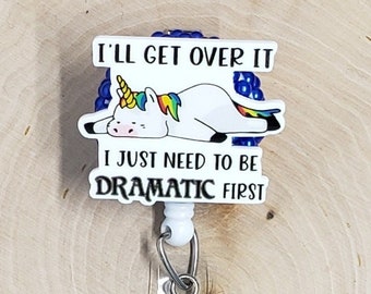 Funny Sarcastic Badge Reel, Humorous ID Holder With Sassy Saying