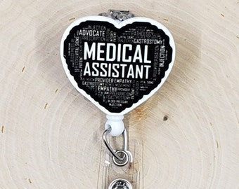 Medical Assistant Badge Reel Medical Assistant ID Badge Reel - Etsy