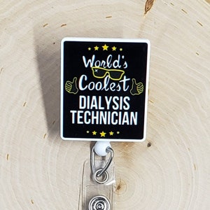 Dialysis Badge Reel | Nephrology Badge Holder | Healthcare Badge Holder | Nurse Gift | Dialysis Technician | Kidney Retractable Badge Reel