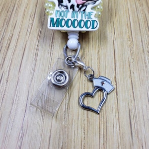 Nurse Hat Badge Reel Charm | Zipper Charm | Planner Charm | Badge Buddy Charm | Cute Badge Holder Charm | Stitch Marker | Lanyard Charm