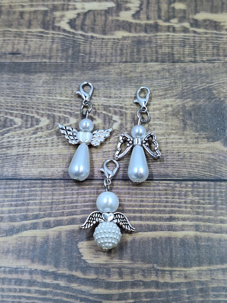 Angel Badge Reel Charm | Church Zipper Tumbler Charm | Nurse Charm | Badge Buddy Lanyard Charm | Bracelet Shoe Phone Charm | Stitch Marker image 1