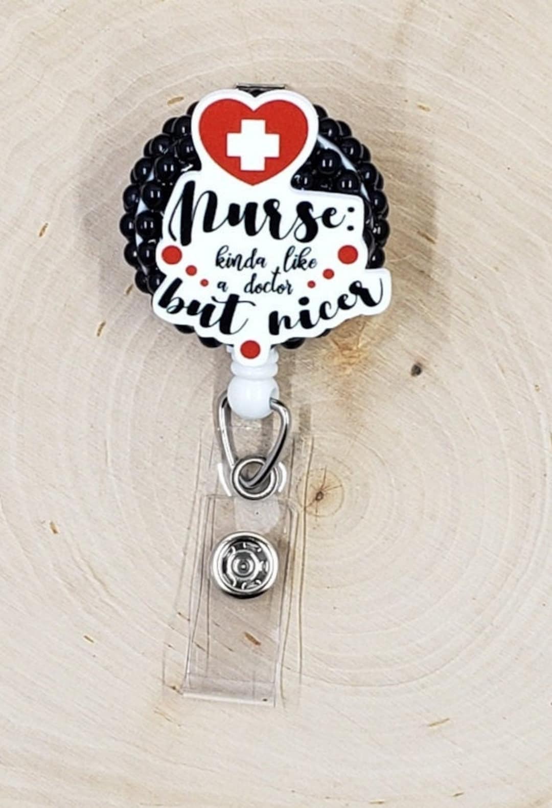 Nurse Badge Reel Humor Badge Reel Hospital Badge Reel Badge Holder Nurse  Gift Healthcare Badge Reel Funny Retractable Badge Reel 