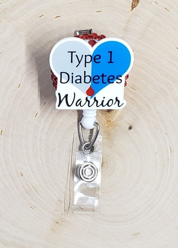 Diabetes Badge Reel | Diabetic Badge Holder | Awareness Badge Reel | Nurse  Gift | Endocrinology Badge Reel | Type 1 Retractable Badge Reel