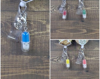 Medicine Badge Reel Charm | Fake Pills Zipper Charm | Planner Charm | Badge Buddy Charm | Badge Holder Charm | Stitch Marker | Lanyard Charm