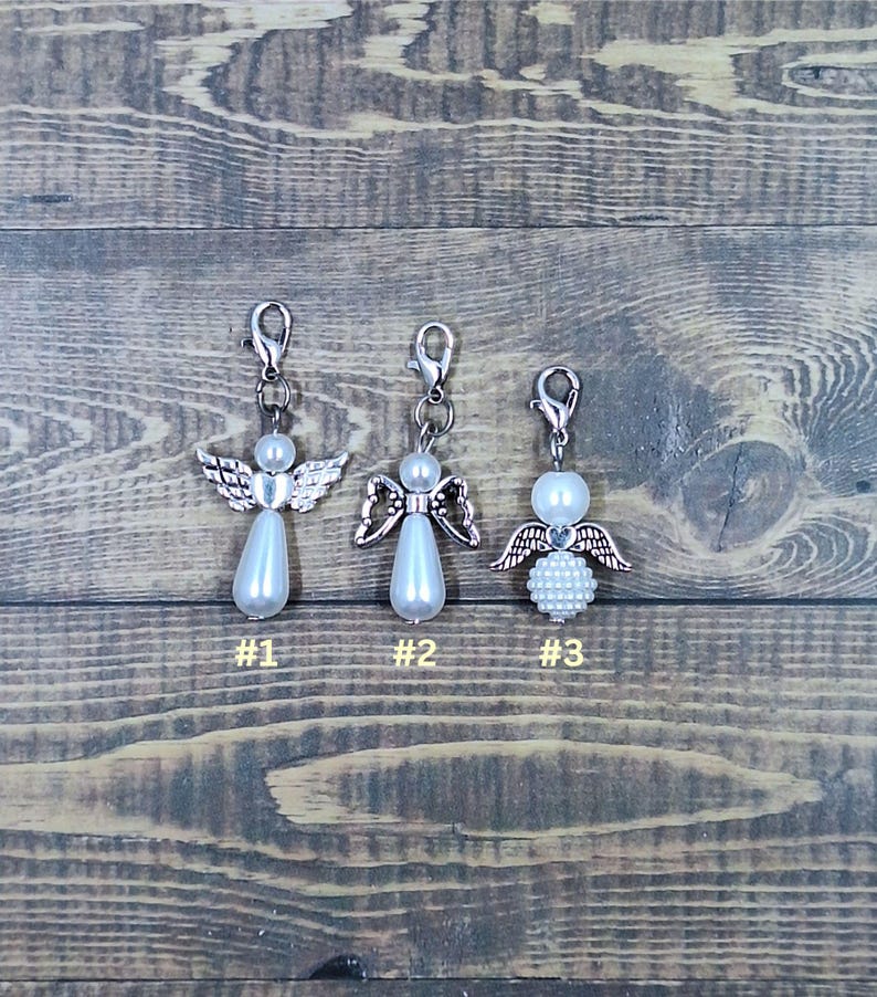 Angel Badge Reel Charm | Church Zipper Tumbler Charm | Nurse Charm | Badge Buddy Lanyard Charm | Bracelet Shoe Phone Charm | Stitch Marker image 3