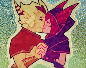 Xayah and Rakan Sweetheart Sticker (Yayakan)