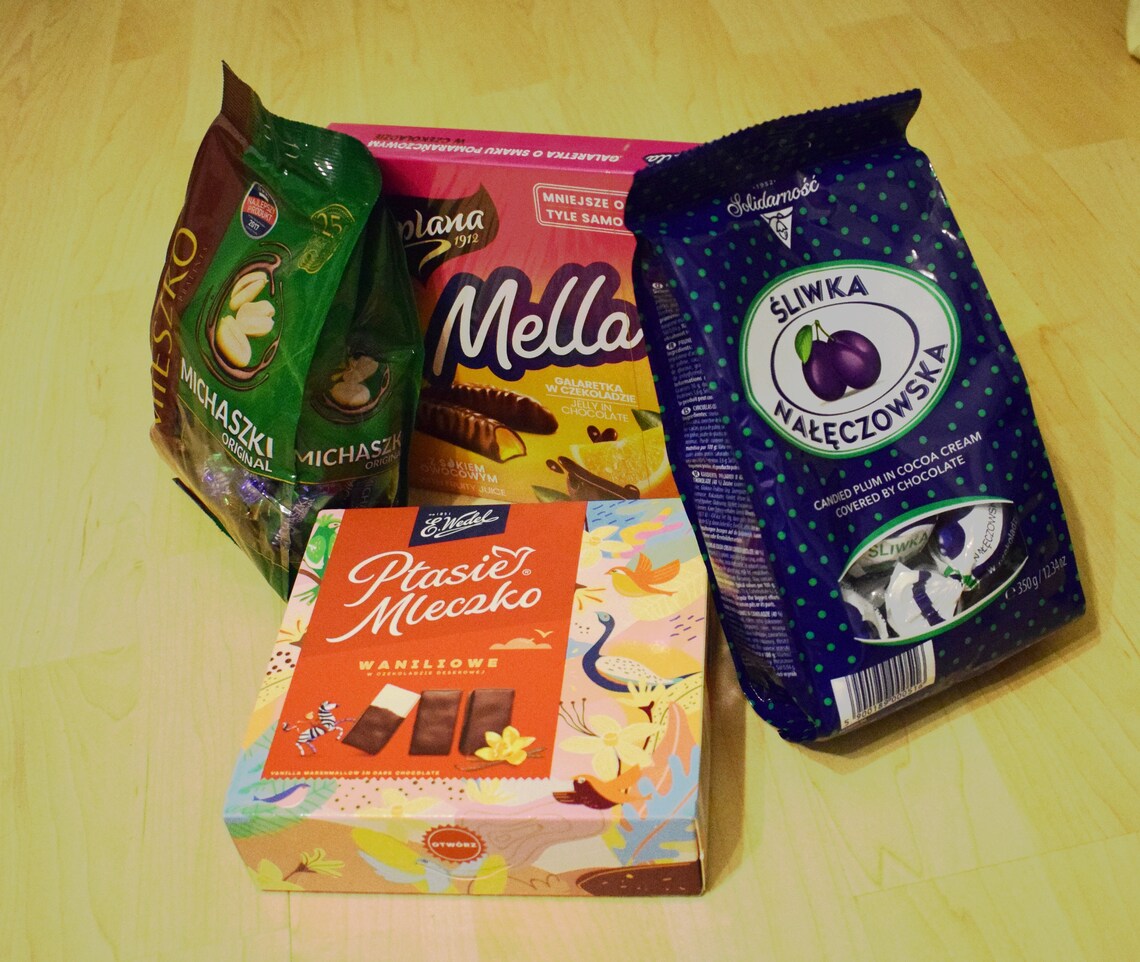 Mix of polish snacks sweets candy bars Etsy