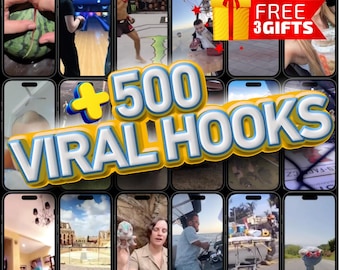 500+ Viral Hooks & Video Transitions Pack | Boost Engagement | Reels, TikTok, Shorts Templates, Go viral