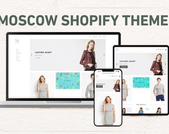 Thème Shopify pour Moscou : modèle de commerce électronique moderne, épuré et réactif pour la mode, le style de vie et plus encore