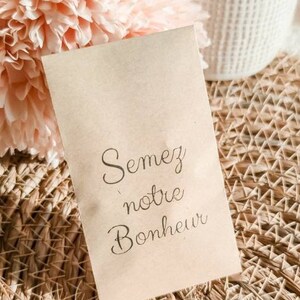 Bustine di semi da seminare per offrire agli invitati al tuo matrimonio semina la nostra felicità amore macaronetconfetti regalo per gli ospiti semi
