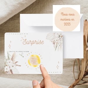 Carte à gratter Annonce Mariage 2025