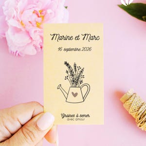 Paquetes de semillas para sembrar para ofrecer a los invitados de tu boda sembramos nuestra felicidad amor macaronetconfetti regalo para invitados semillas