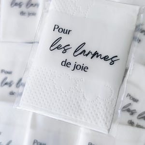 Borse con Fazzoletto “Lacrime di Gioia” – Colori e Decori in Carta Lucida Personalizzabili per una Welcome Bag Emozionale