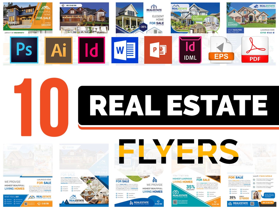 10 Real Estate Flyer Templates Home for Sale Flyer, Land for Sale Flyer