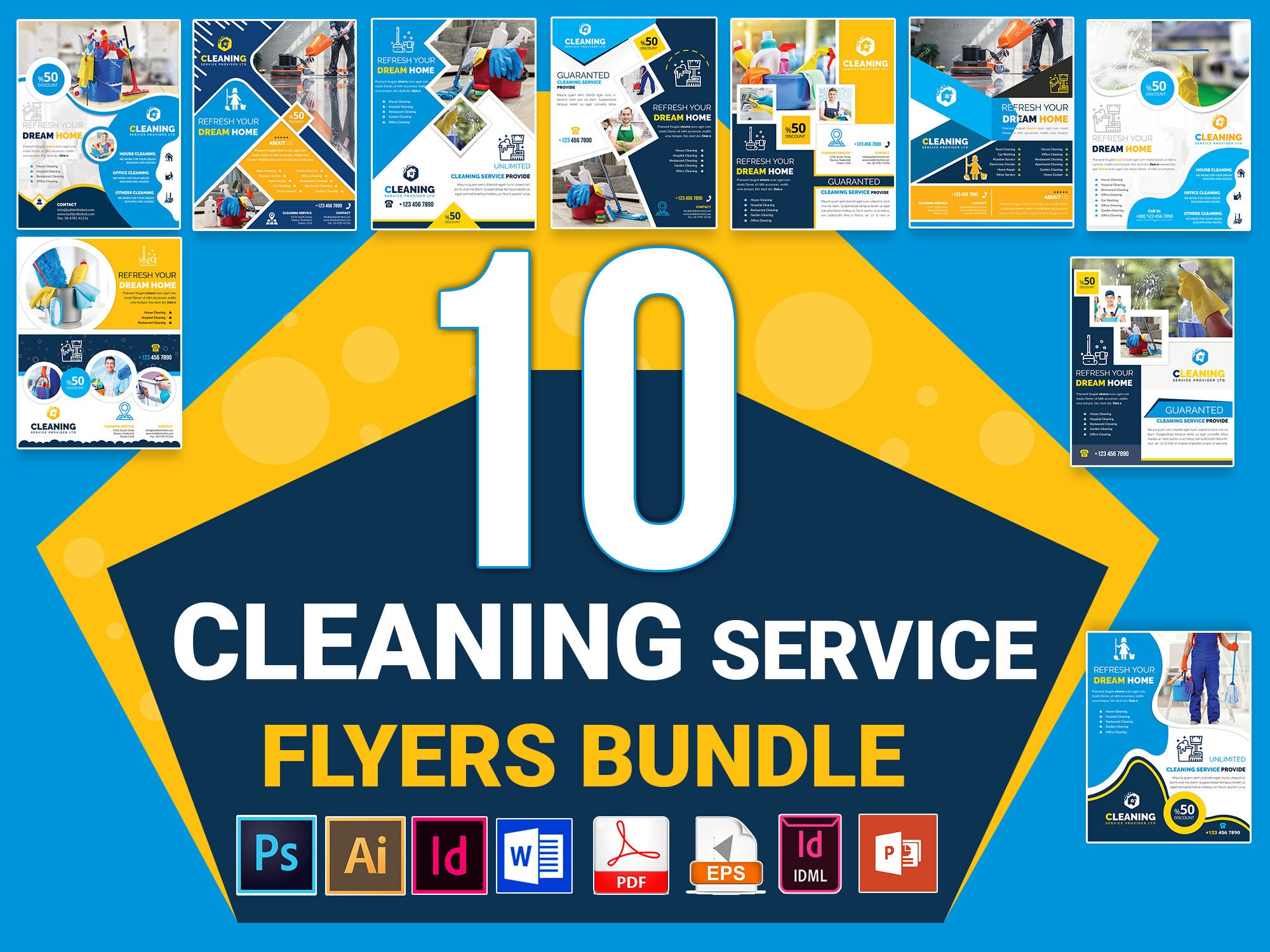 10 Cleaning Service Flyer Cleaning Services Flyers Flyers For Cleaning editable-cleaning-business-price-list-etsy