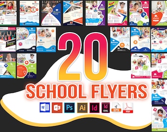 20 School Flyer Templates | Education, Coaching (PSD, AI, Docx, PPTX)