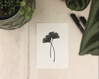 Postkarte Ginkgo und andere Motive