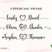 Madelyn Heart Font, Cursive Font SVG, DXF, OTF, Ttf Fonts Procreate ...