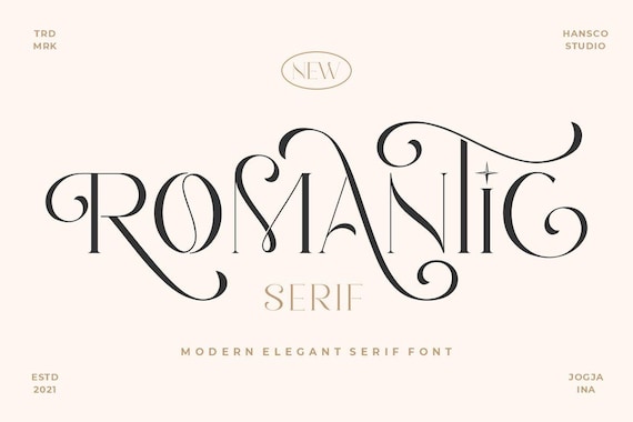 Romantic Font | SVG, OTF, DXF, fonts cricut | fonts elegant | fonts procreate | fonts for logo | fonts ttf, fonts wedding, commercial use