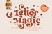 Letter Magic Font, Vintage Font, Retro Font, Playful Font, Elegant Font, Modern Vintage Font, groovy font, curly font, Decorative font 