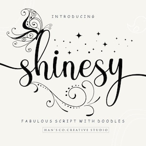 Glänzende Schriftart, Schmetterling Schriftart, eps, Vektor, Schriftart mit Schwänzen Schmetterling SVG, DXF, OTF, ttf, Schriftarten procreate, Schriftarten Cricut, Schriftarten mit swashes