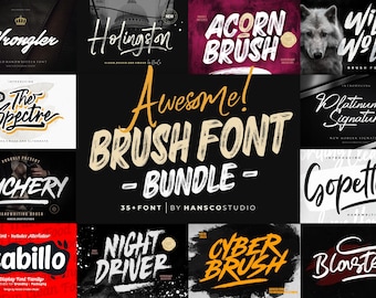 Professional font bundle, big font bundle, font photoshop, commercial fonts, canva font, handwriting font, cricut font bundle, Modern font