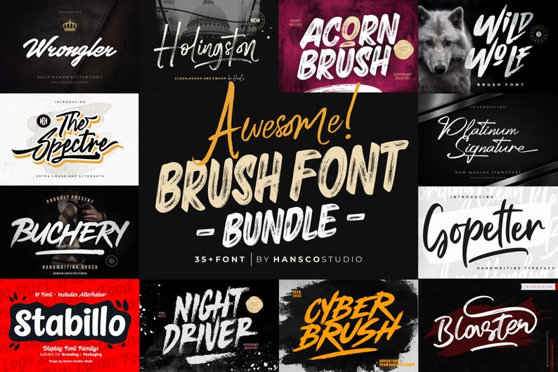 Professional font bundle, big font bundle, font photoshop, commercial fonts, canva font, handwriting font, cricut font bundle, Modern font
