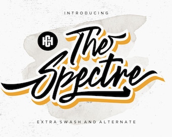 The Spectre Font, Stylish Font, Graffity Font, Calligraphy Font | SVG, DXF, OTF, ttf | fonts procreate, fonts cricut, fonts commercial use