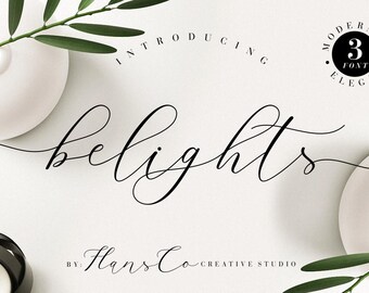 Belights Font, Wedding Font, Swash Font, Handwritten Font, Script Font | SVG, DXF, OTF, ttf | fonts procreate, fonts cricut, fonts with tail