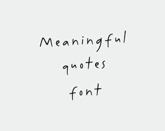 Quotes Font, Handwriting Font, Handwritten Font, Modern Font, Wedding font, Canva Font, Cricut Font, Goodnotes Font, OTF font, TTF Font