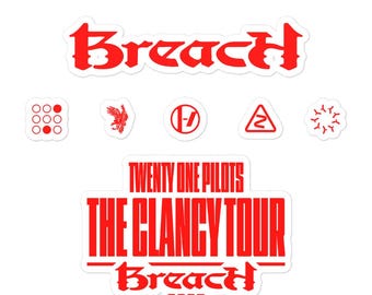 Breach Stickers Twenty One Pilots Band Stickers Concert Tour Merchandise