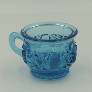 EAPG Bellaire Goblet Co. Stars and Bars Blue Child’s Mug