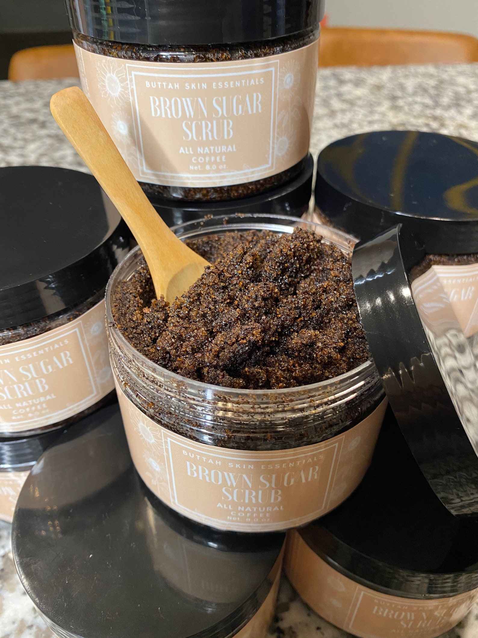 Exfoliante de café de azúcar morena Etsy