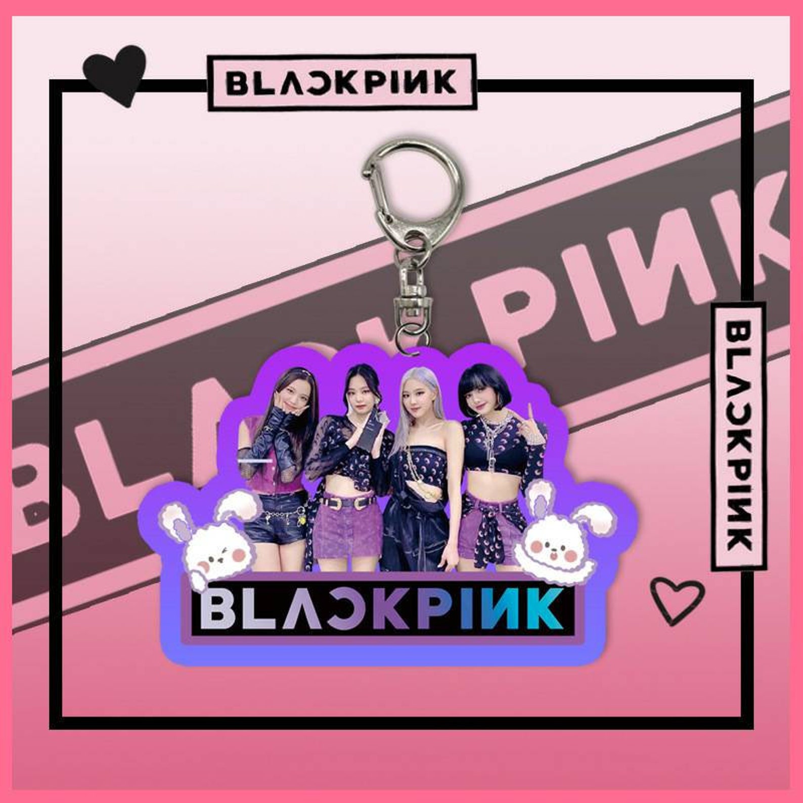 Blackpink Group Acrylic Keychain A SET FOR 2 Etsy