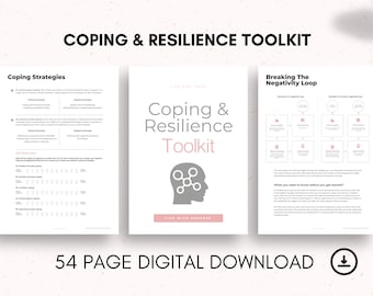 Coping and Resilience Toolkit | Coping Strategies Worksheets | Self-forgiveness | Mindset Worksheets