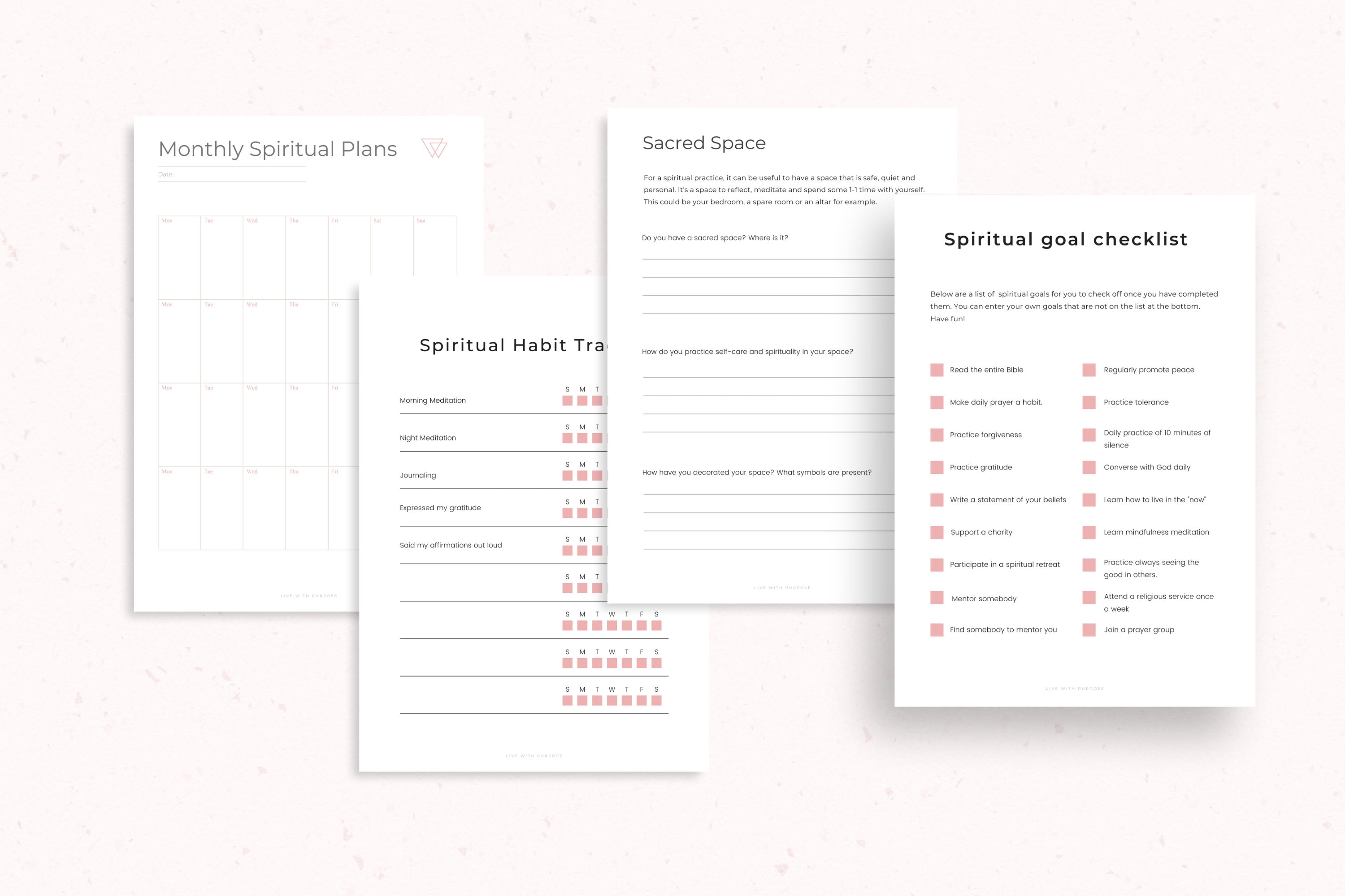 Spiritual Journal PDF Printable Gratitude Templates Etsy