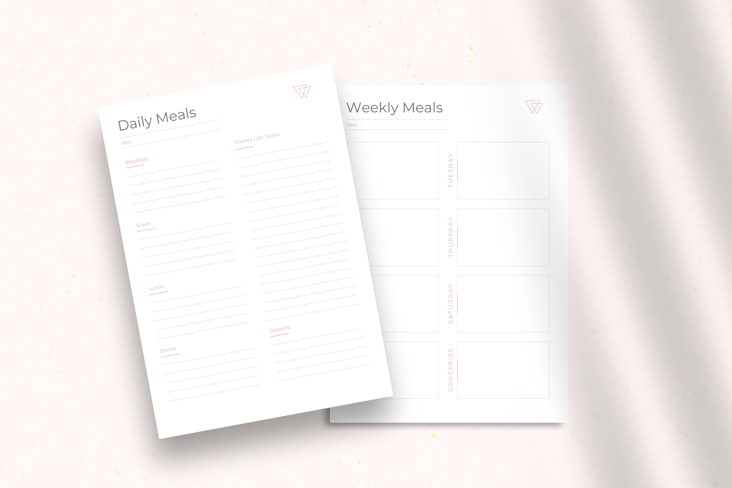 Meal Planner PDF Printable Bundle | Weekly Meal Planners | Recipe ...