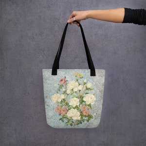 Tote bag, Shoulder bag, shopping bag, Travel bag, Victorian style, Farmhouse style, Hand bag, Birthday present, Mother&#39;s Day Gift