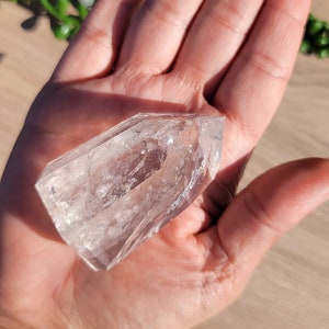 Clear Quartz Tower: Rainbow Crystal Point, Master Healer (4.72oz)