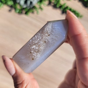 Druzy Agate Tower, Sparkly Agate Point, Mini Towers, Crystal Gifts, Metaphysical Gifts, Spiritual Gifts, Home Decor
