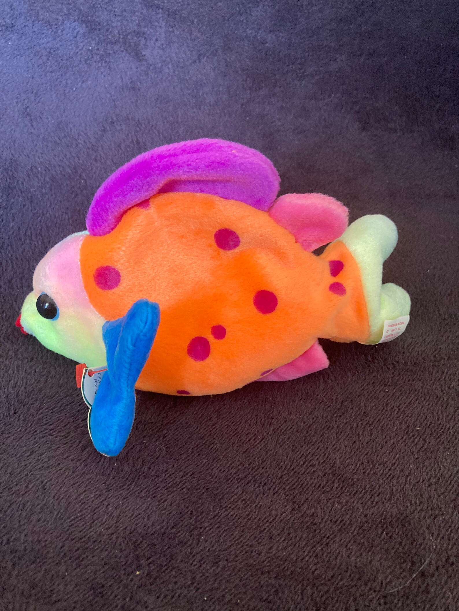 Lips the fish beanie baby 1999 Etsy