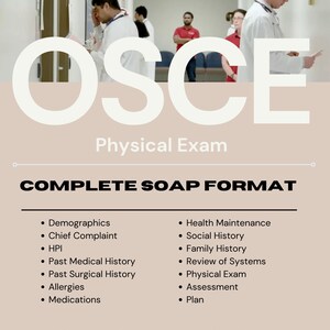 Padroneggia il tuo esame fisico medico / Foglio informativo (OSCE) / Download digitale