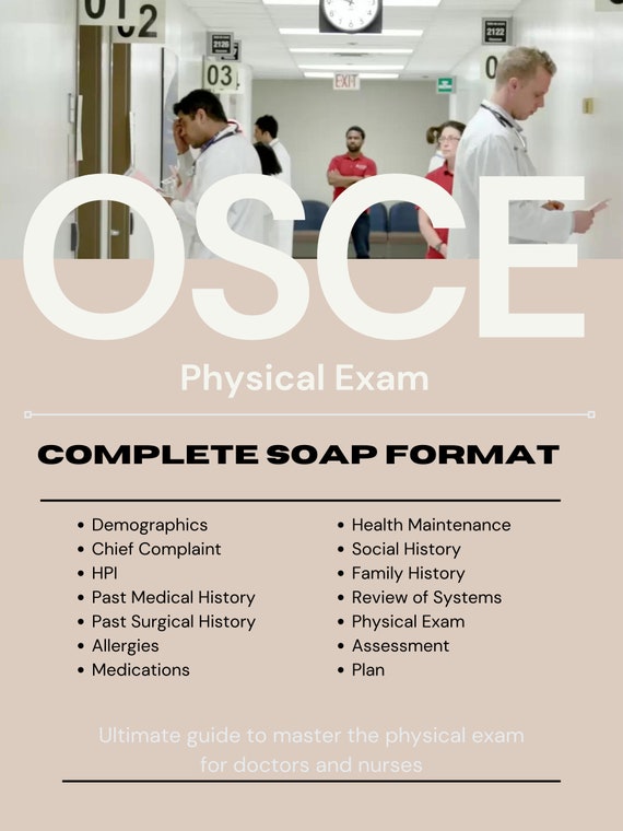 Master Your Medical Physical Exam / OSCE Cheat Sheet / Etsy