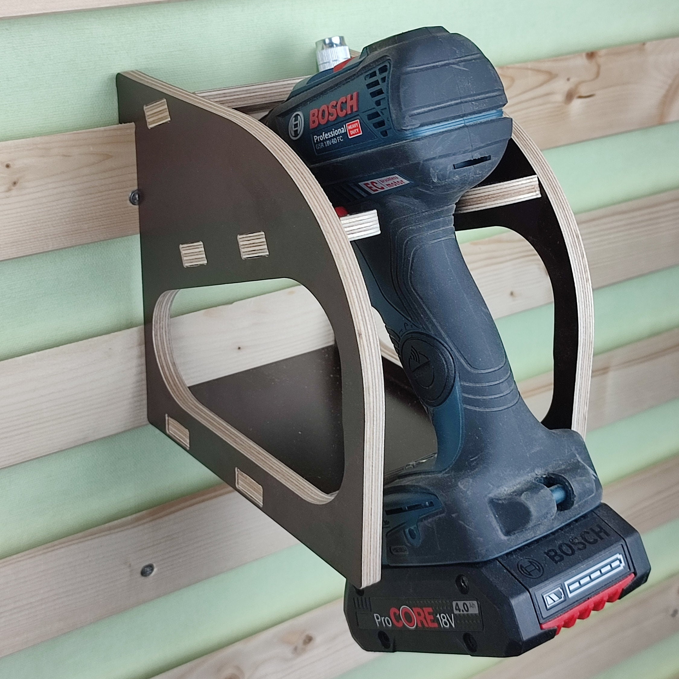 French Cleat Cordless Screwdriver Kit Holder Lasts Wedge Etsy