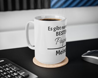 Kaffee Tasse Keramik Bester Papa, Vatertag, in 2 Größen